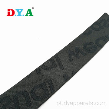 Elastic de correias de nylon macio de logotipo personalizado para roupas íntimas